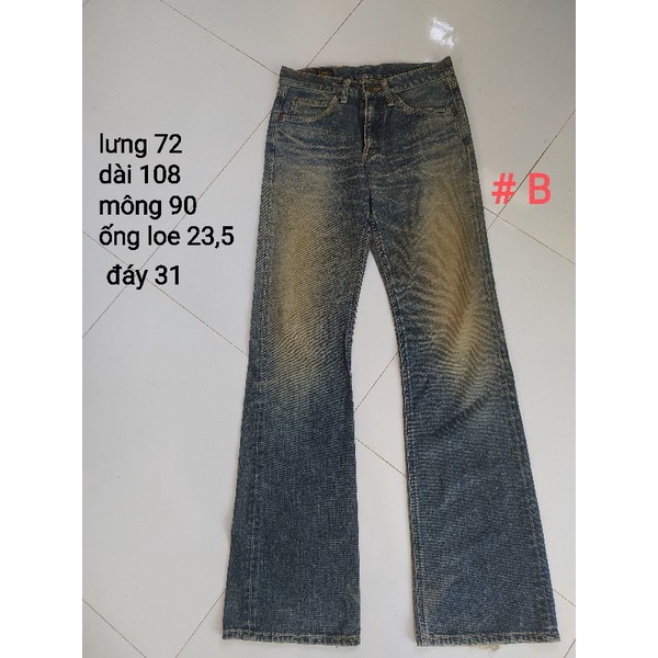 Quần jeans nữ ống loe hàng si nhiều mẫu