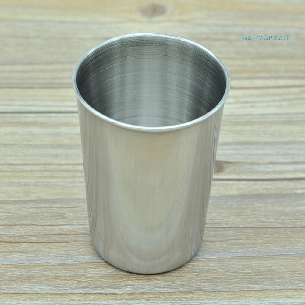 Cốc Uống Bia Bằng Thép Không Gỉ Di Động Tiện Dụng Mang Theo Du Lịch