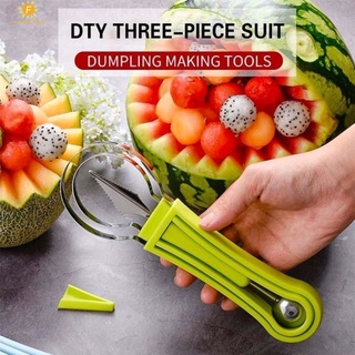 4 trong 1 dao khắc cắt lát củ quả cắt vật dụng nhà bếp dưa hấu máy thái cắt trái cây thìa dưa và trái cây chia đa chức năng từ cao cấp dụng cụ flowerdance