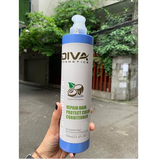 (Chính Hãng Giá Sỉ) DẦU XẢ DIVA COLLAGEN GIỮ MÀU SIÊU MƯỢT 750ML