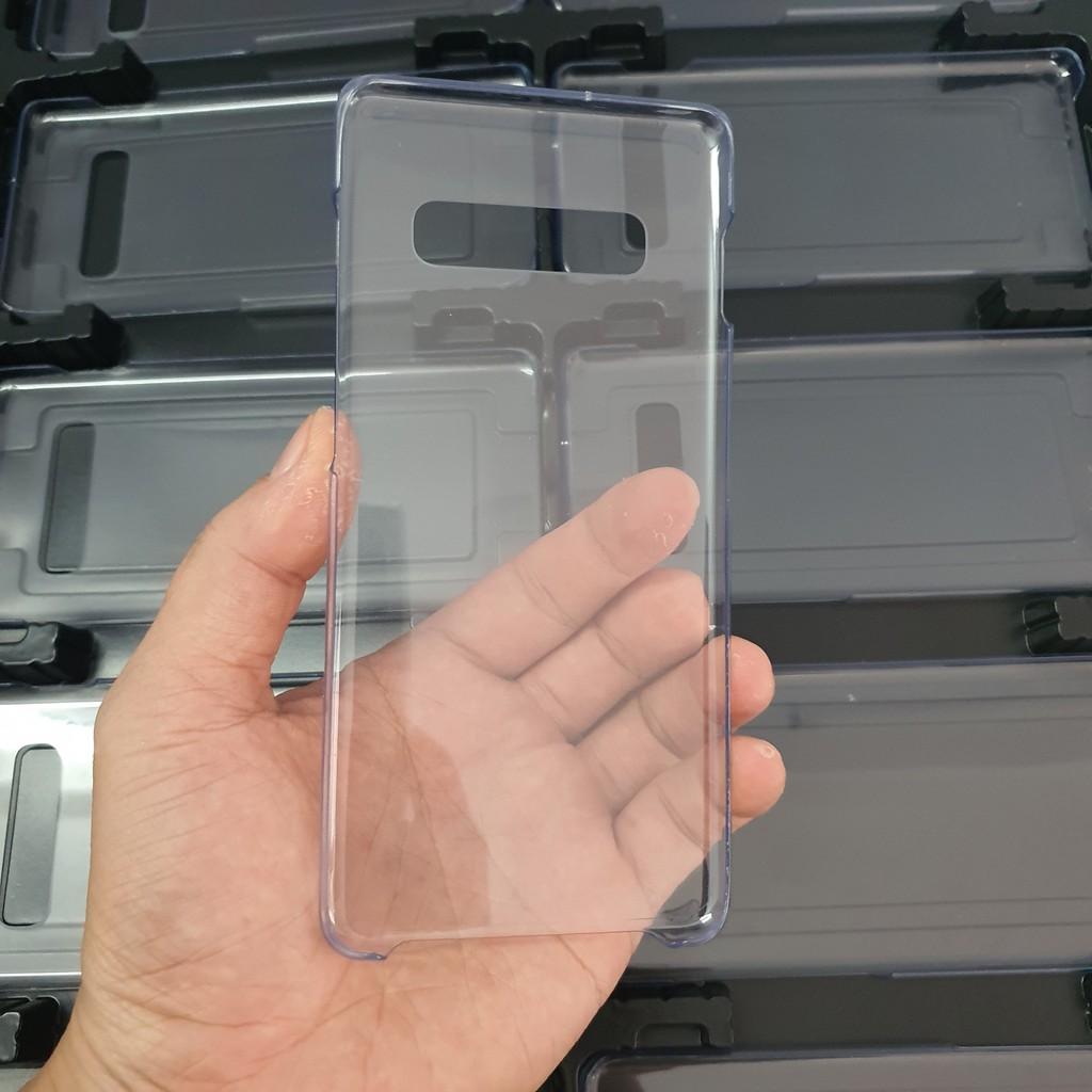 Ốp Lưng Trong Suốt Galaxy S10, S10 Plus Chính Hãng Samsung, Chất Liệu Nhựa PC Cứng, Chắc Chắn, Bảo Vệ Máy