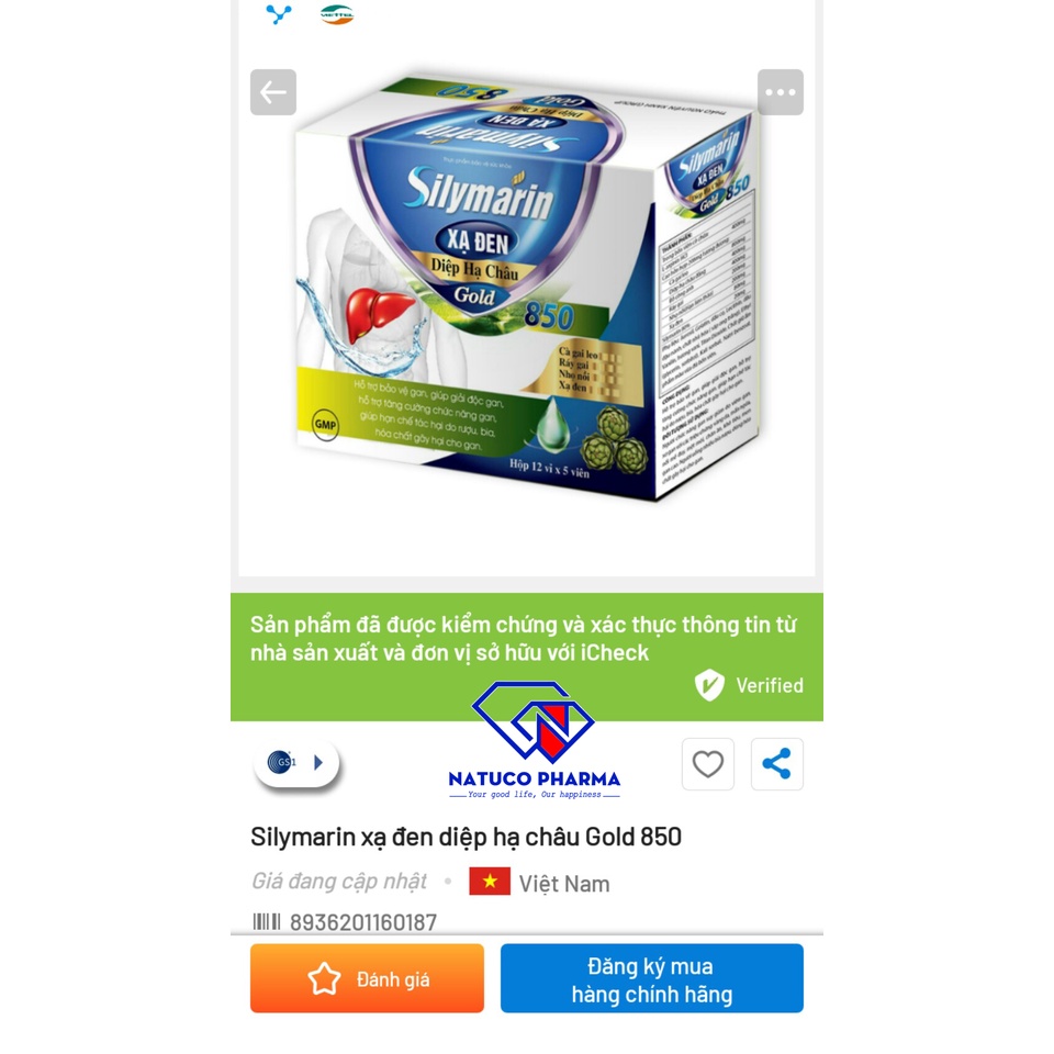 Sylymarin Xạ Đen Diệp Hạ Châu Gold - viên uống Giải độc gan hạ men gan từ thảo dược toàn an hiệu quả - Hộp 60 viên