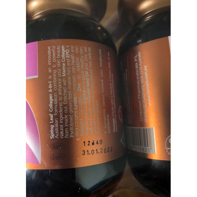 [Hàng Chuẩn Úc] Collagen SPRING LEAF 6 IN 1 Colagen, anh thảo, sữa ong chúa, nhau thai cừu, zin c, inner cấp nước | Thế Giới Skin Care