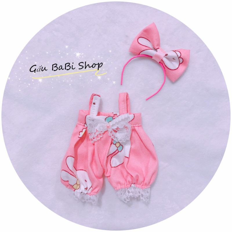 Set yếm liền cho búp bê size nendoll, 1/8, 1/6, doll bông 15cm, 20cm, barbies, xinji, blythe, animator