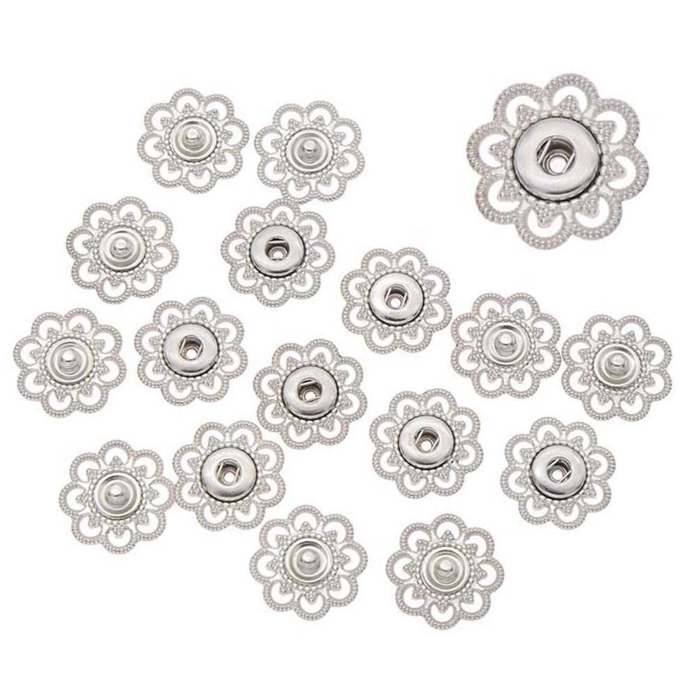 YIYU Nút Áo Khoác Hình Bông Hoa 23mm