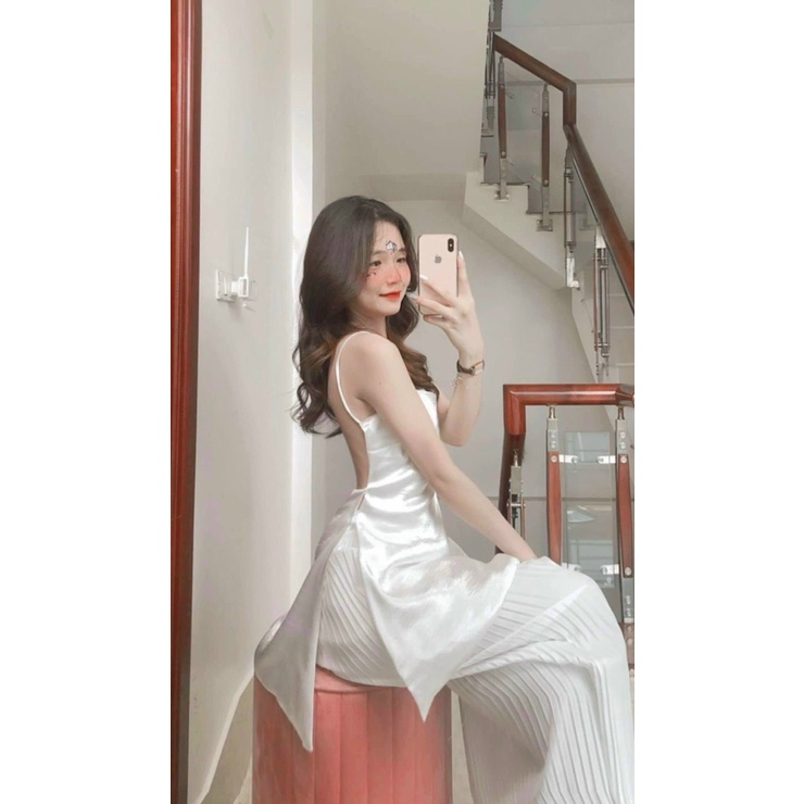 SET ÁO HỞ LƯNG QUẦN SUÔNG DẬP LY