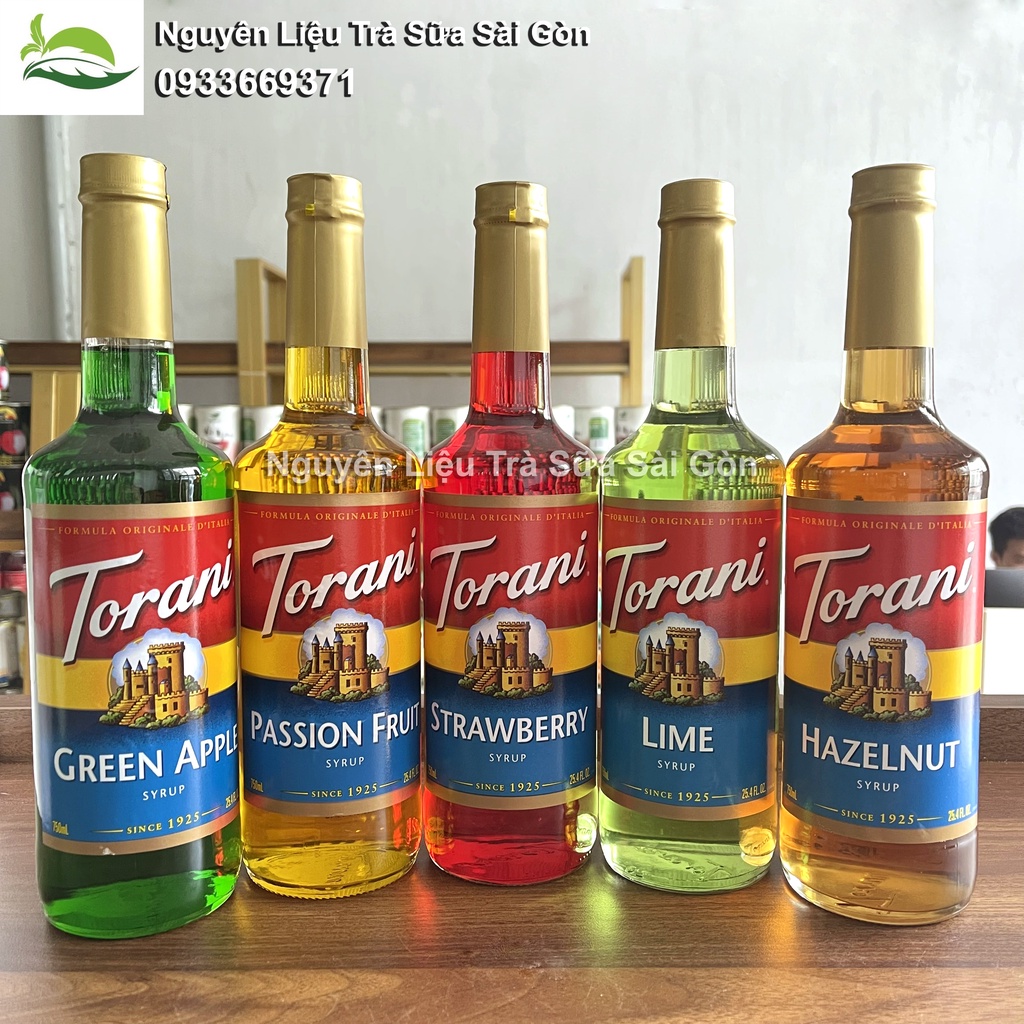 Syrup TORANI đủ mùi hương chai thủy tinh 750ml