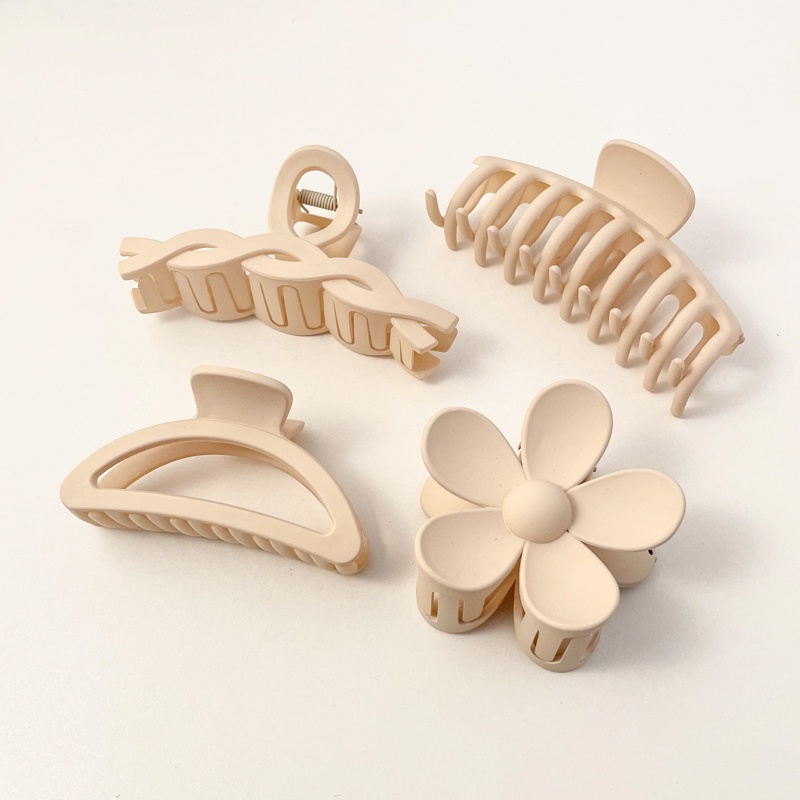 kẹp tóc càng cua kẹp tóc hàn quốc đẹp thiết kế kiểu dáng nhựa nhám có chọn màu Mã