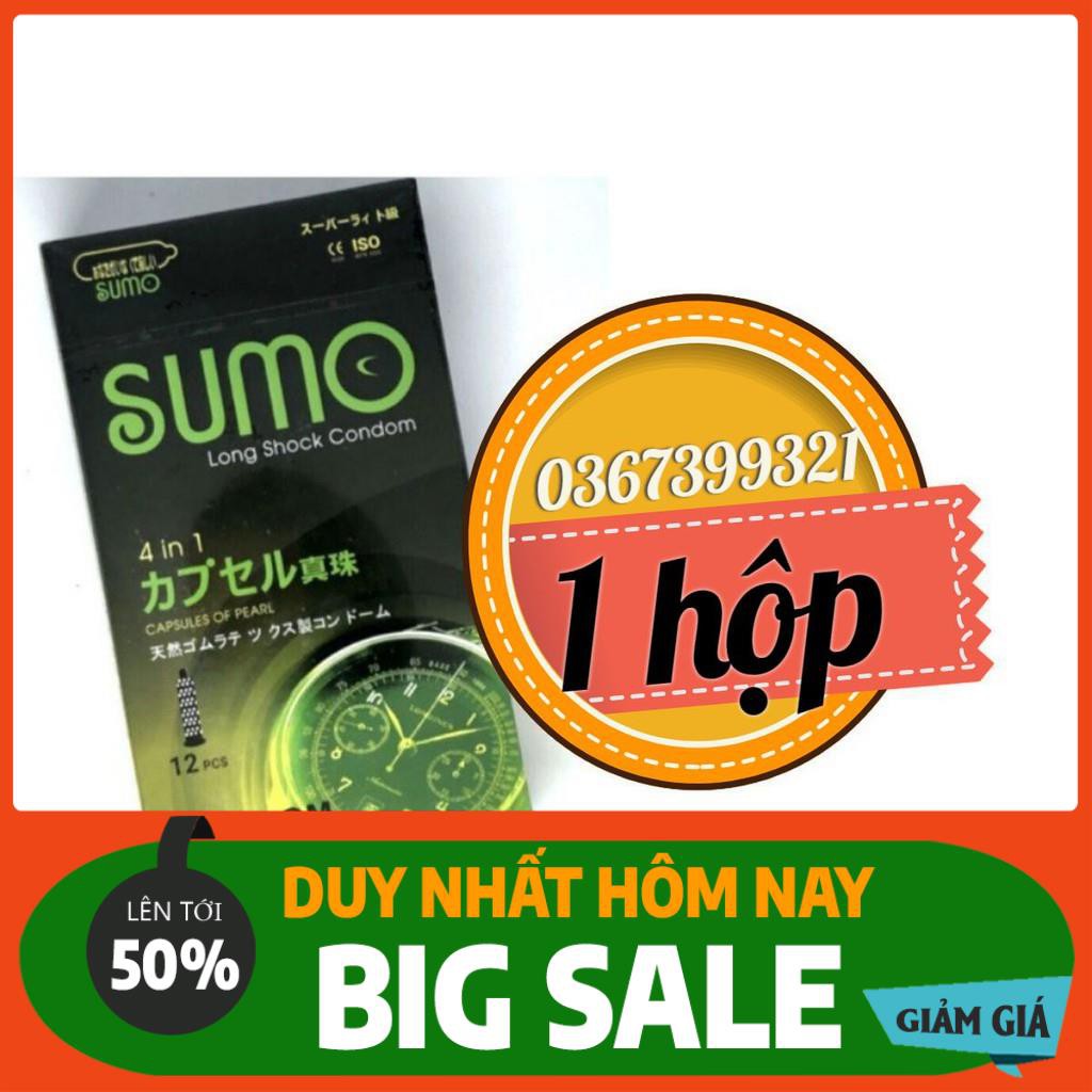 [FreeShip - 150k] Hộp Bao cao su SUMO NHẬT BẢN  kéo dài thời gian (OK shop)