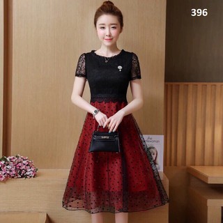 [ CỰC HOT] ĐẦM XÒE REN DỰ TIỆC THANH LỊCH VÀ SANG TRỌNG ĐỦ SIZE - 396