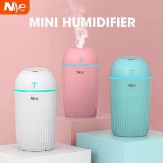 Máy tạo ẩm không khí Niye khuếch tán tinh dầu 400ml có đèn LED #JS06