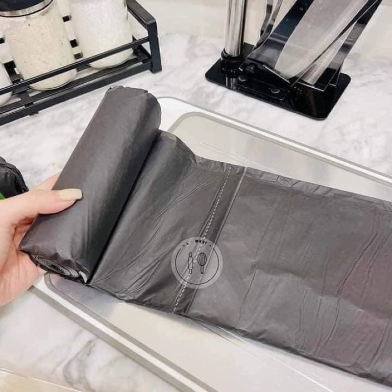Túi đựng rác - sét 3 cuộn túi rác đen tự phân hủy thân thiện với môi trường