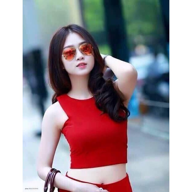 Áo croptop không tay