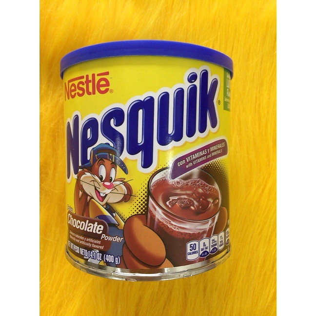 Bột Chocolate Nestle Nesquik Authentic LATIN flaver with VITAMINS and MINERALS 400g của Mỹ