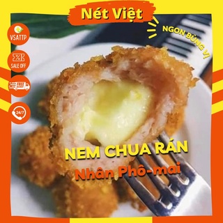 Nem chua nhân phô mai to ú nu kéo sợi dài siêu ngon.