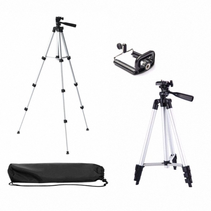 Chân Điện Thoại Và Máy Ảnh Tripod TF-3110 Hỗ Trợ Chụp Hình LiveStream