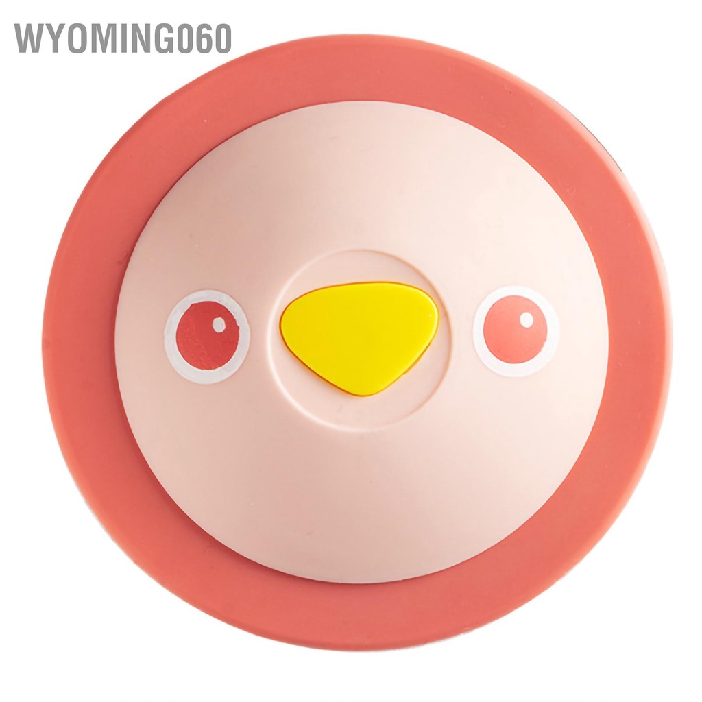 Wyoming060 Drain Stopper Press Type Design 10cm Large Disc Easy Cleaning Reducing Odor TPR Sink Cover for Kitchen Bathroom