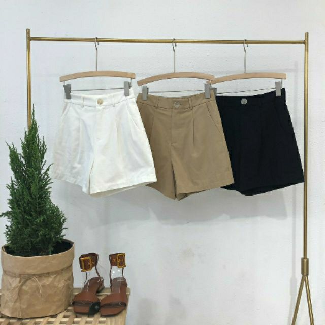 QUẦN SHORT KAKI CẠP CAO_LƯNG CHUN Hót