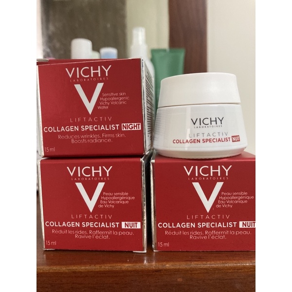 KEM DƯỠNG COLLAGEN GIÚP SÁNG DA MỜ THÂM NÁM VICHY BAN ĐÊM