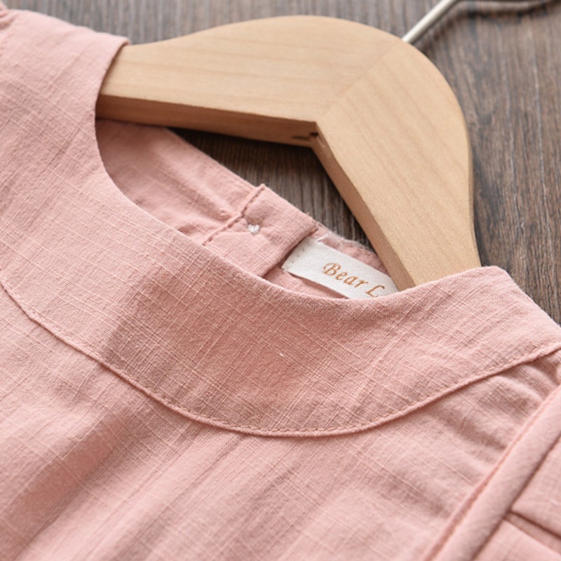 Bộ 2 món BEAR LEADER Áo không tay cổ tròn và Quần ngắn dành cho bé trai 3-7 tuổi