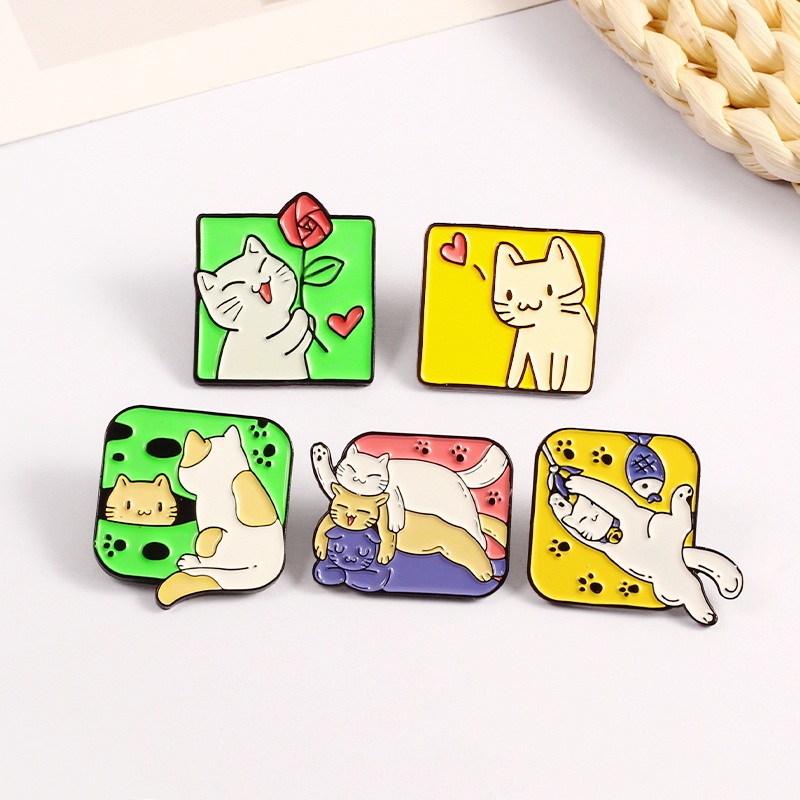 Trâm Cài Áo Hình Mèo Dễ Thương