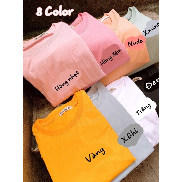 Set áo thun tanktop trơn kèm lót trong - 8 màu pastel GENZ ❤️