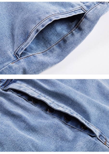 Quần short Rick Owens DRKSHDW cropped crotch denim short fw20