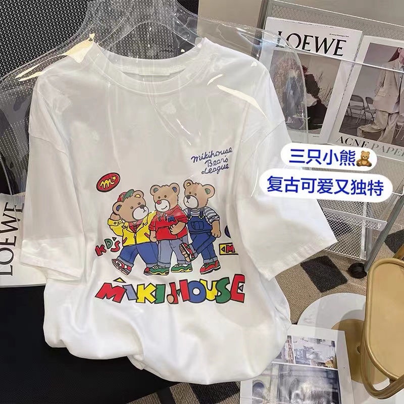 Áo Thun Ngắn Tay Dáng Rộng Thời Trang Mùa Hè Hàn Quốc