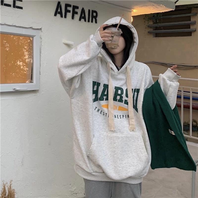 Áo Hoodie Form Rộng HARS PEONYB Unisex  🌸 Nỉ kiểu dáng oversize tay bồng mũ 2 lớp vintage 3158 cá tính đẹp 🌸