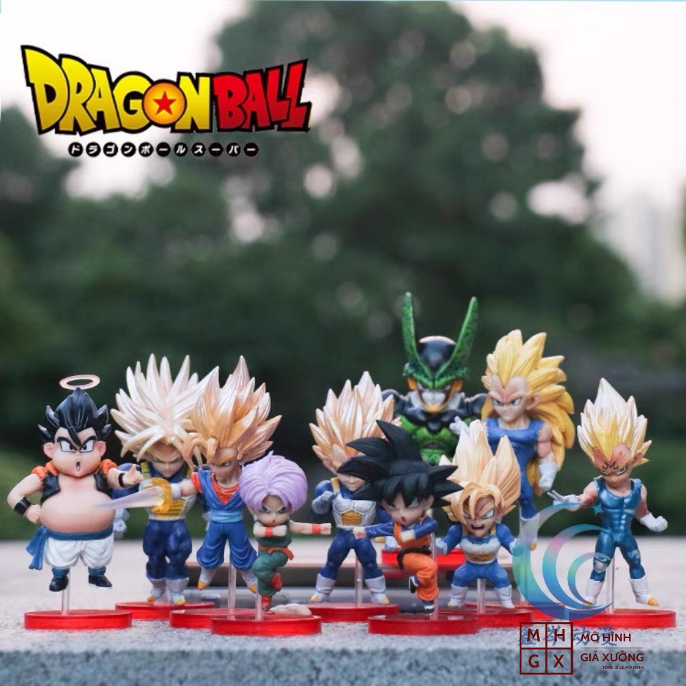 Mô hình Dragon Ball Songoku Trunks Vegata Vegito Gotenks Piccolo WCF cao từ 7-13cm , figure mô hình 7 viên ngọc rồng