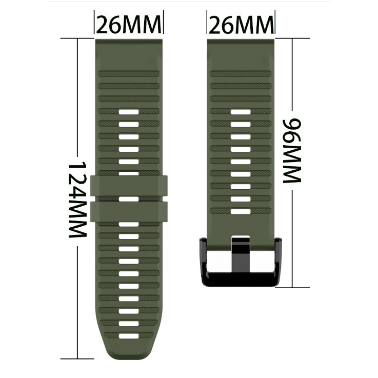 Dây đồng hồ 26mm cho QuickFit dùng cho đồng hồ Garmin Fenix 6X/5x/Fenix 5X Plus/ FENIX 3/ FENIX 3 HR/Fenix 3 Sapphire
