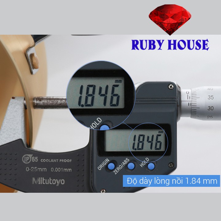 [CHÍNH HÃNG] Bộ nồi Sunhouse màu vàng mã 6634( 3 chiếc) SIÊU DÀY-Ruby House