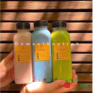 Chai nhựa 330ml vuông miệng rộng