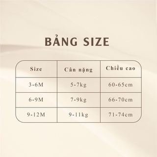 Bộ đồ liền thân cho bé - bodysuit dài