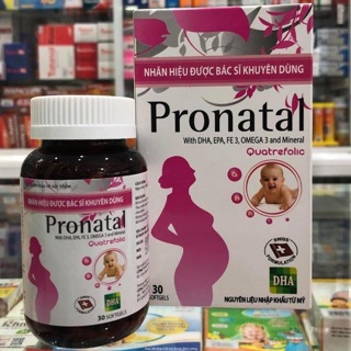 Pronatal cung cấp dưỡng chất cho bà bầu, bổ sung canxi, sắt và vitami cho mẹ bầu và cho con bú