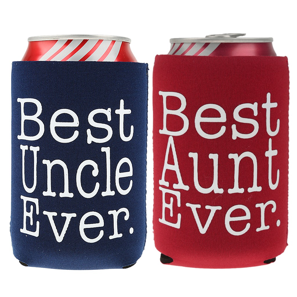 2PC Beer Can Bottle Cooler Sleeve Wrap Holder Wedding Favor