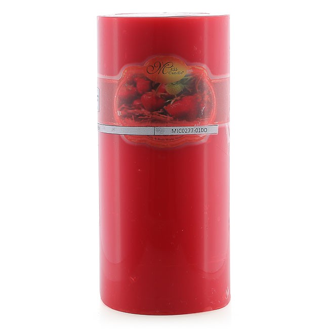 [12 màu] Nến thơm trụ tròn D7H15 Miss Candle FTRAMART MIC0277 7 x 15 cm (Lựa chọn màu sắc / mùi hương)