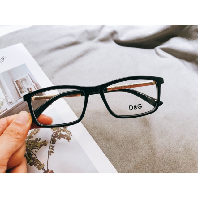 Kính giả cận DG nam nữ vuông ráp tròng cận viễn loạn hoặc mang mát