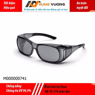 - kính bảo hộ chống bụi, chống uv cao cấp elvex mỹ sg-37g màu đen