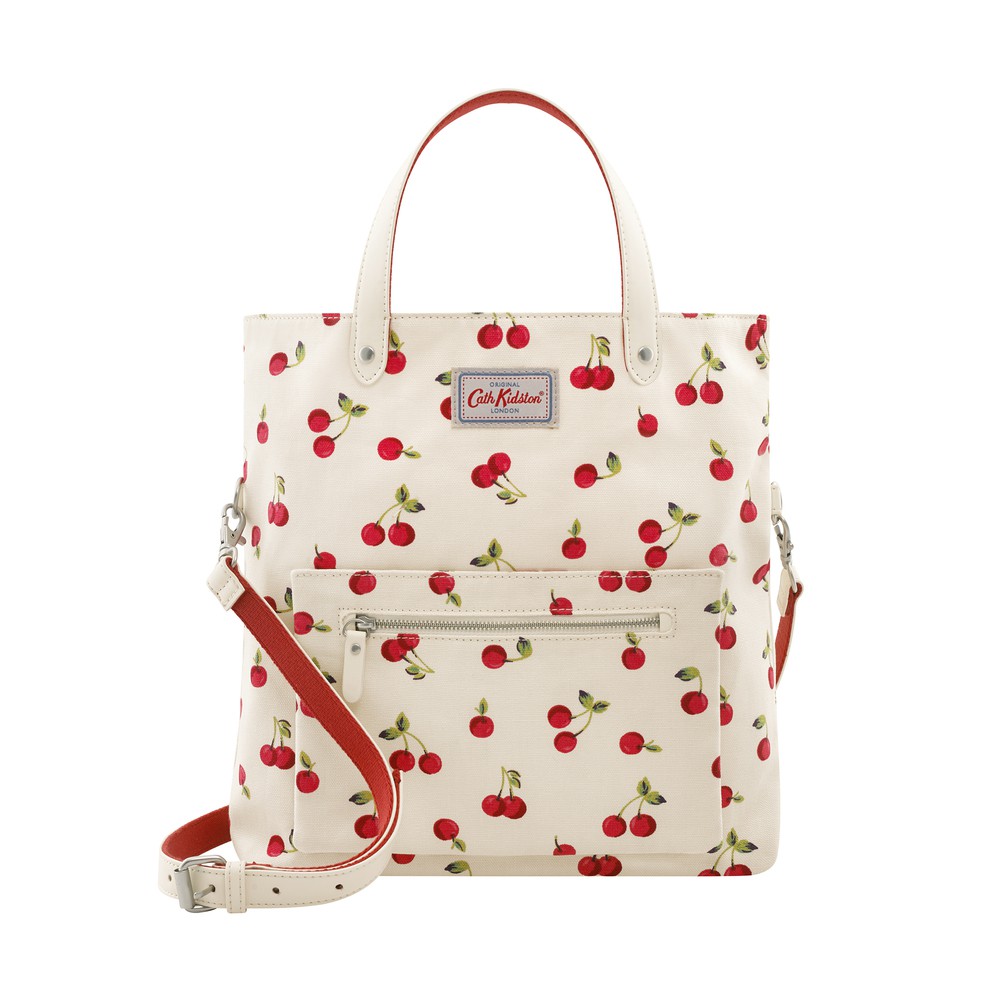 Cath Kidston -  Túi đeo chéo hai mặt Reversible CrossBody Cherries - 1001969 - Ivory