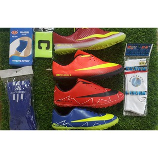 Combo Giày Bóng Đá CR7 + Tất Bóng Đá, Bó Gối, Bó Gót, Băng Đội Trưởng