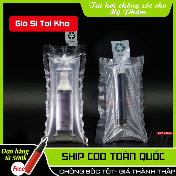 Túi đựng bơm khí chống sốc đệm hơi 5D bảo vệ hàng hóa, mỹ phẫm