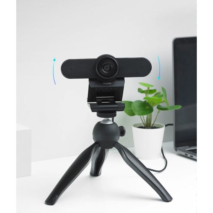 Webcam Camera PC Laptop Rapoo C500 Độ Phân Giải HD 4K Tích Hợp Micro Đa Hướng, Học Online Họp Trực Tuyến Livestream
