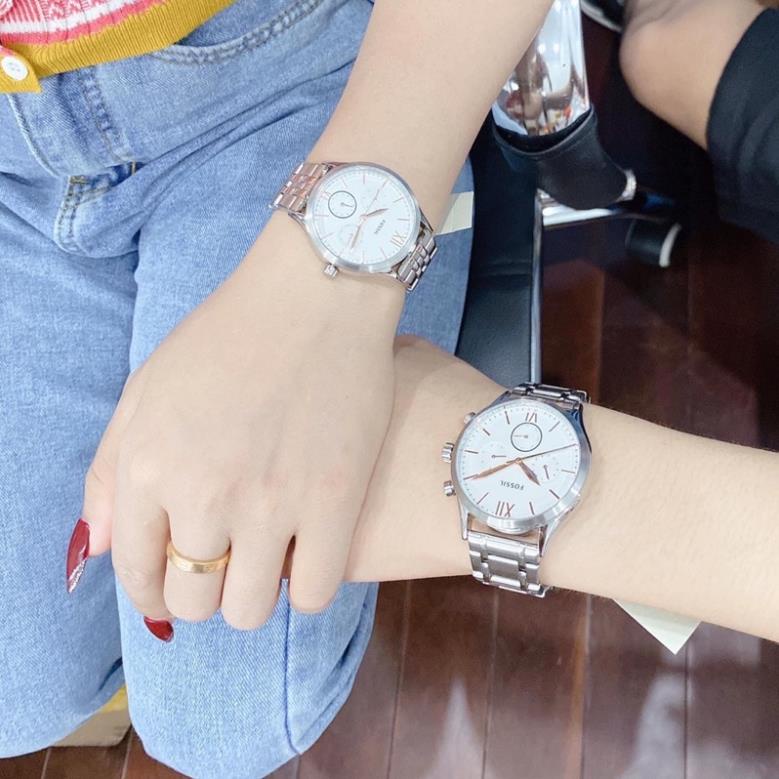 Đồng hồ cặp nam nữ Fossil 6 kim cá tính