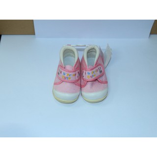 Giày tập đi đế cao su xuất khẩu Baby Preen màu hồng bé gái