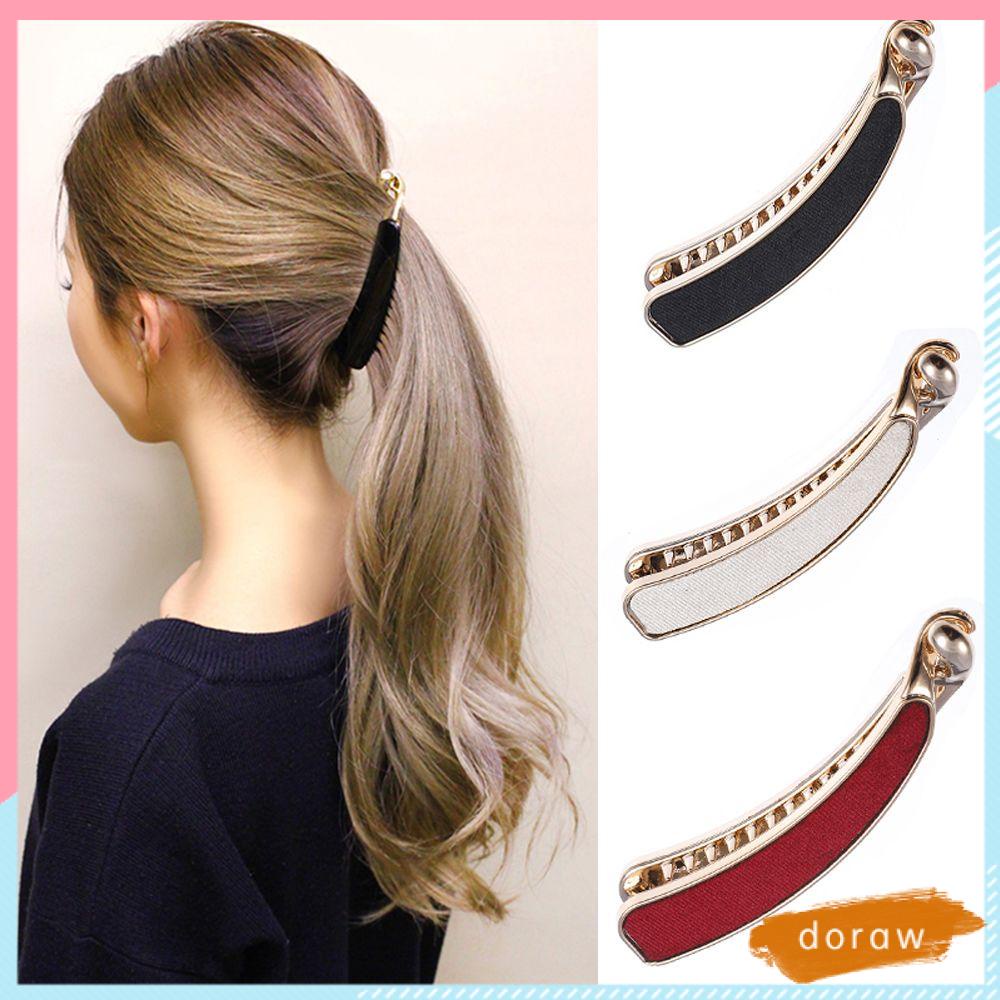 Kẹp tóc màu trơn phong cách cổ điển thời trang cho nữ