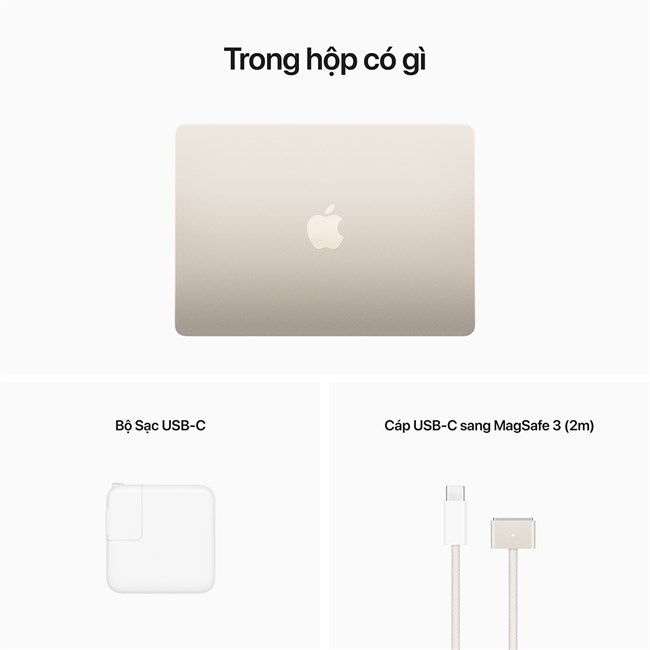 Apple Macbook Air (2022) M2 chip, 13.6 inches, 8GB, 256GB SSD | BigBuy360 - bigbuy360.vn