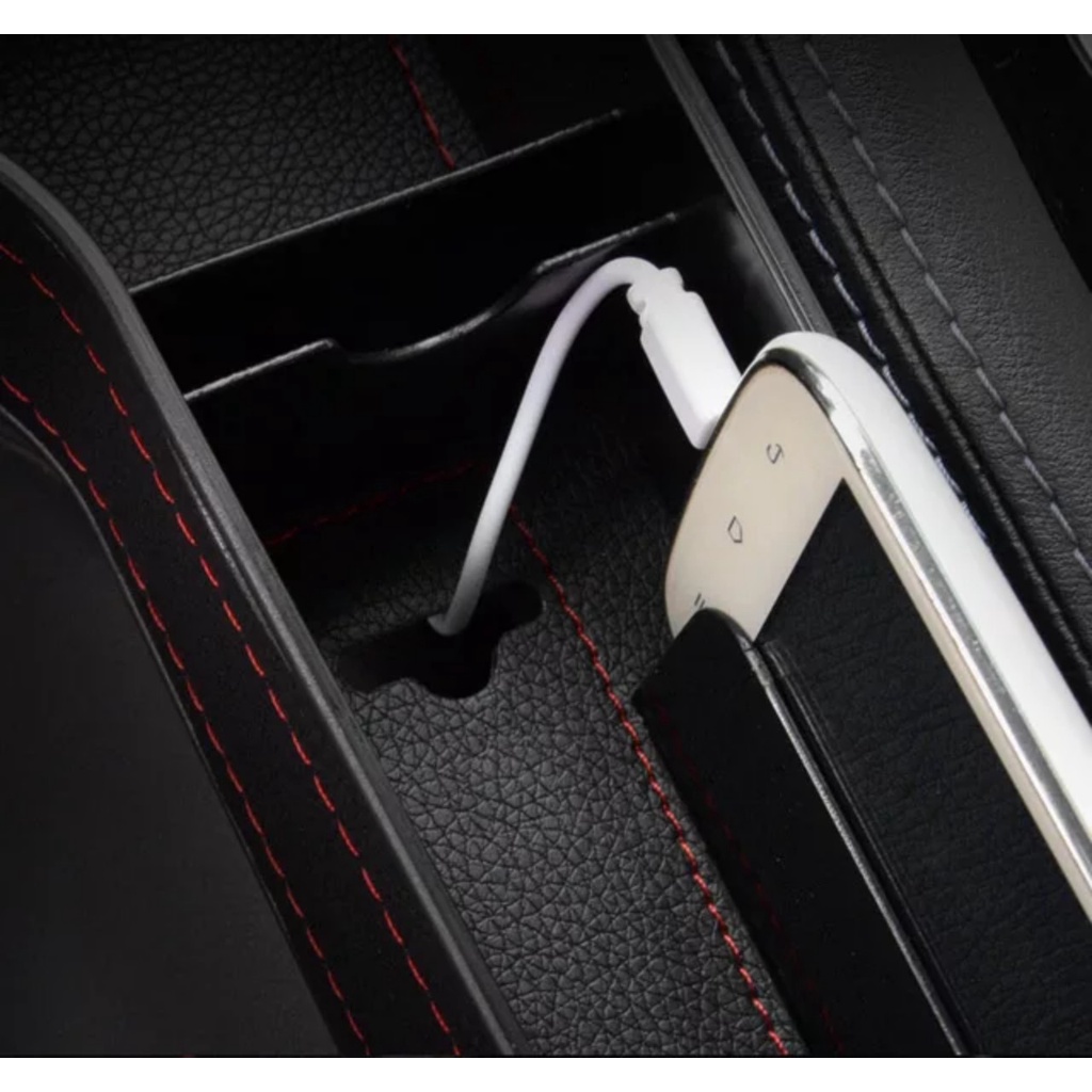 Khay Đựng Đồ Đa Năng Cắm Khe Ghế Ô Tô, Hộc Để Đồ Cao Cấp Trên Xe Hơi