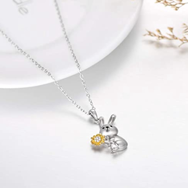 Dây Chuyền Mặt Thỏ Và Gấu Dễ Thương