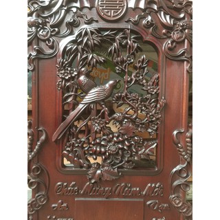 Đốc lịch bằng gỗ gụ liền khối